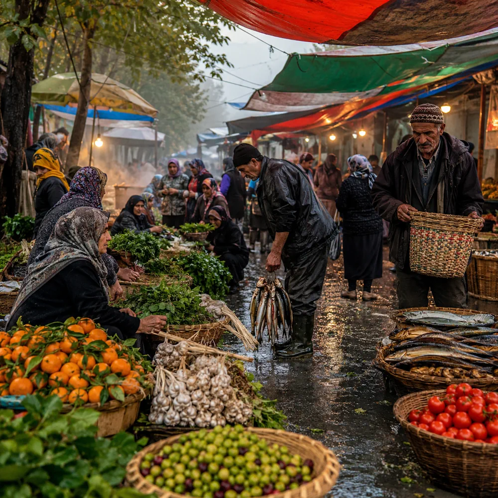 شنبهبازار انزلی؛ نبض زندگی و رنگهای گیلانی