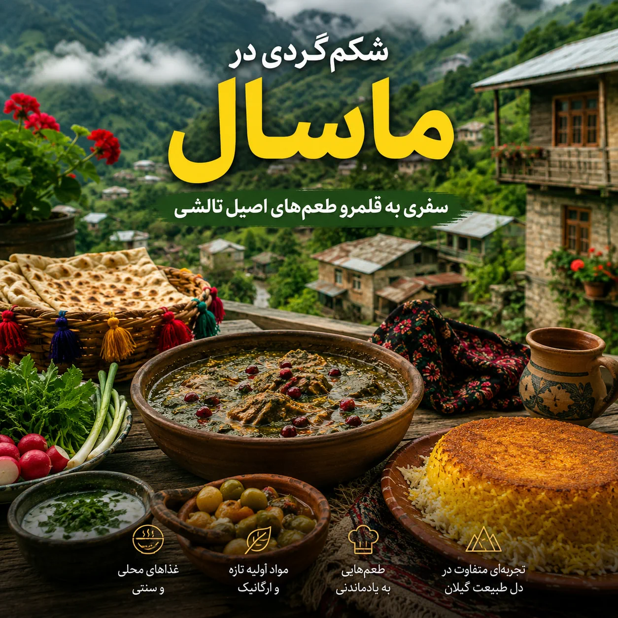 شکم‌گردی در ماسال؛ سفری به قلمرو طعم‌های اصیل تالشی