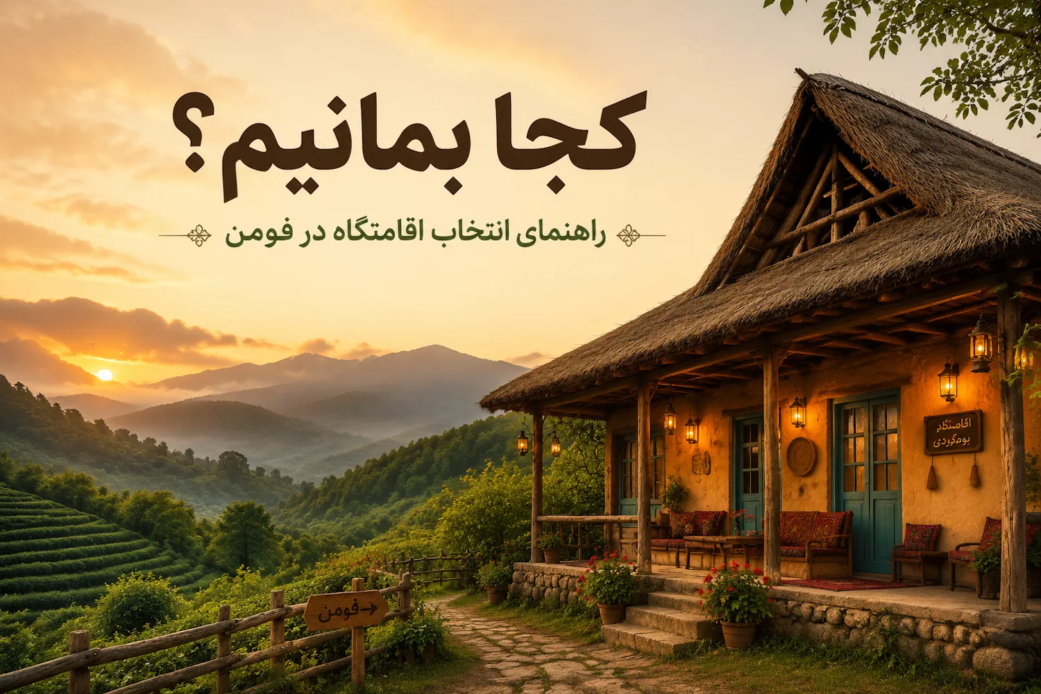 کجا بمانیم؟ راهنمای انتخاب اقامتگاه در فومن