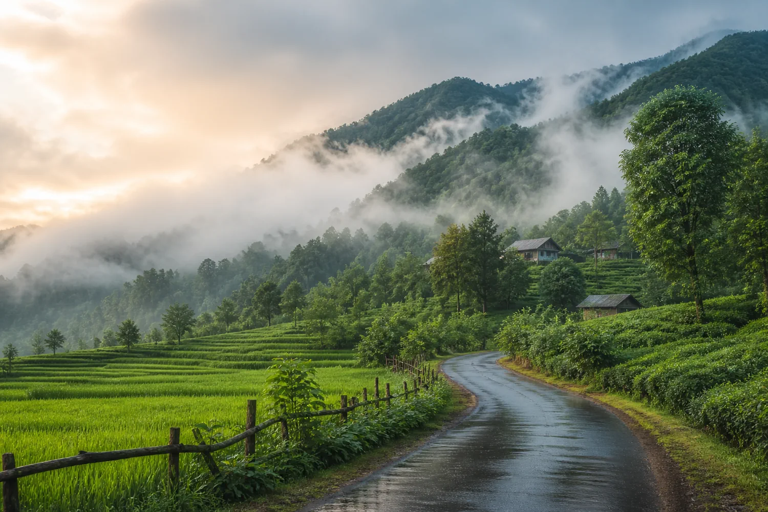 فومن کجاست؟ دروازهای به سوی مه و کوهستان